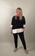 trui model Nika zwart Classic Beauty & Fashion