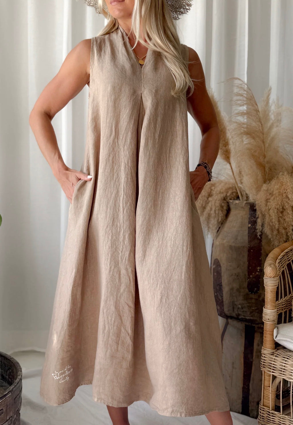 BYPIAS BOHEMIANA DRESS MILA SAFARI