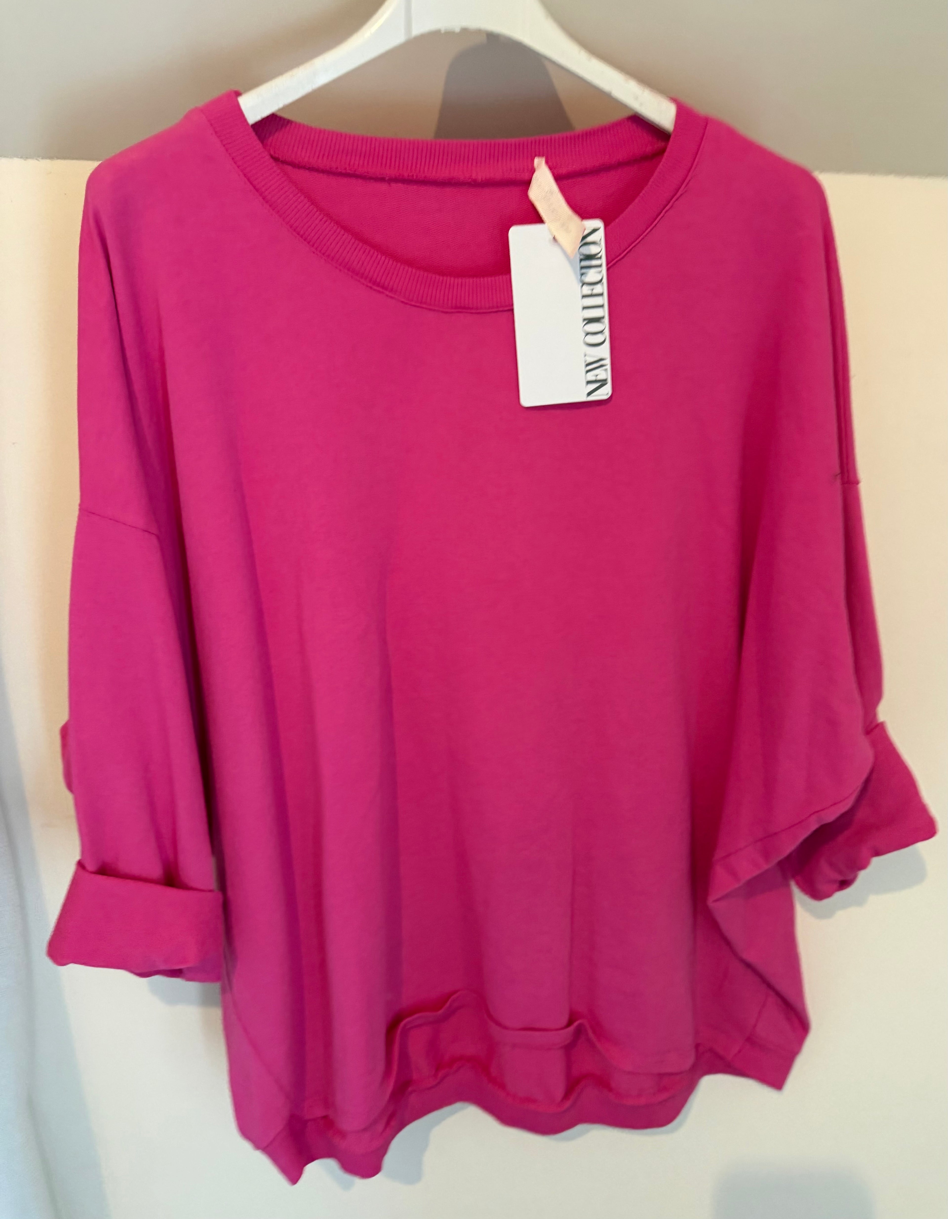 Sweater model  Napels fuchsia