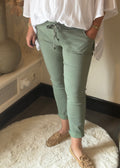 Jog pants Pammie Sage Green