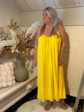 Beach dress model Terry yellow