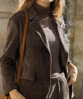 Soft Cashmere Top Chocolade