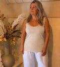 Top  Lotte met kant beige classic-beauty-&-fashion