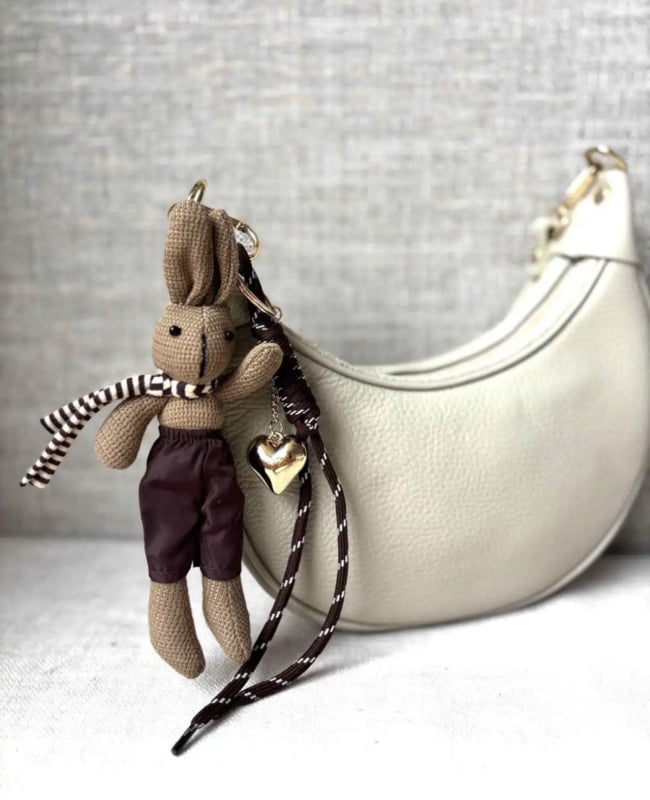 Bag Charm Nijn brown