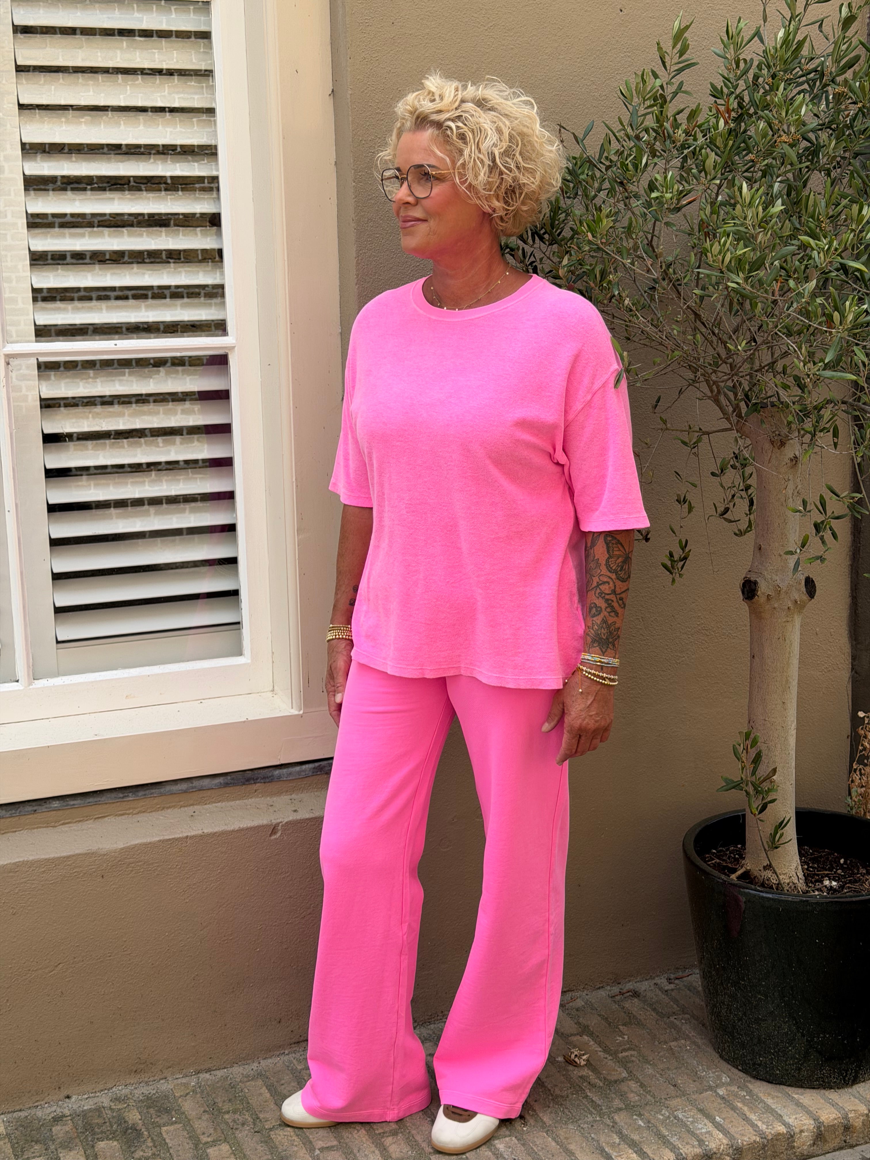 TWNS trousers Albany Neon Pink