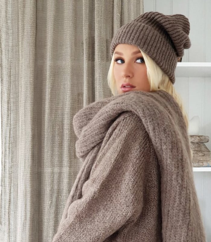 BYPIAS BOHEMIANA MUFFY Mocca BEANIE