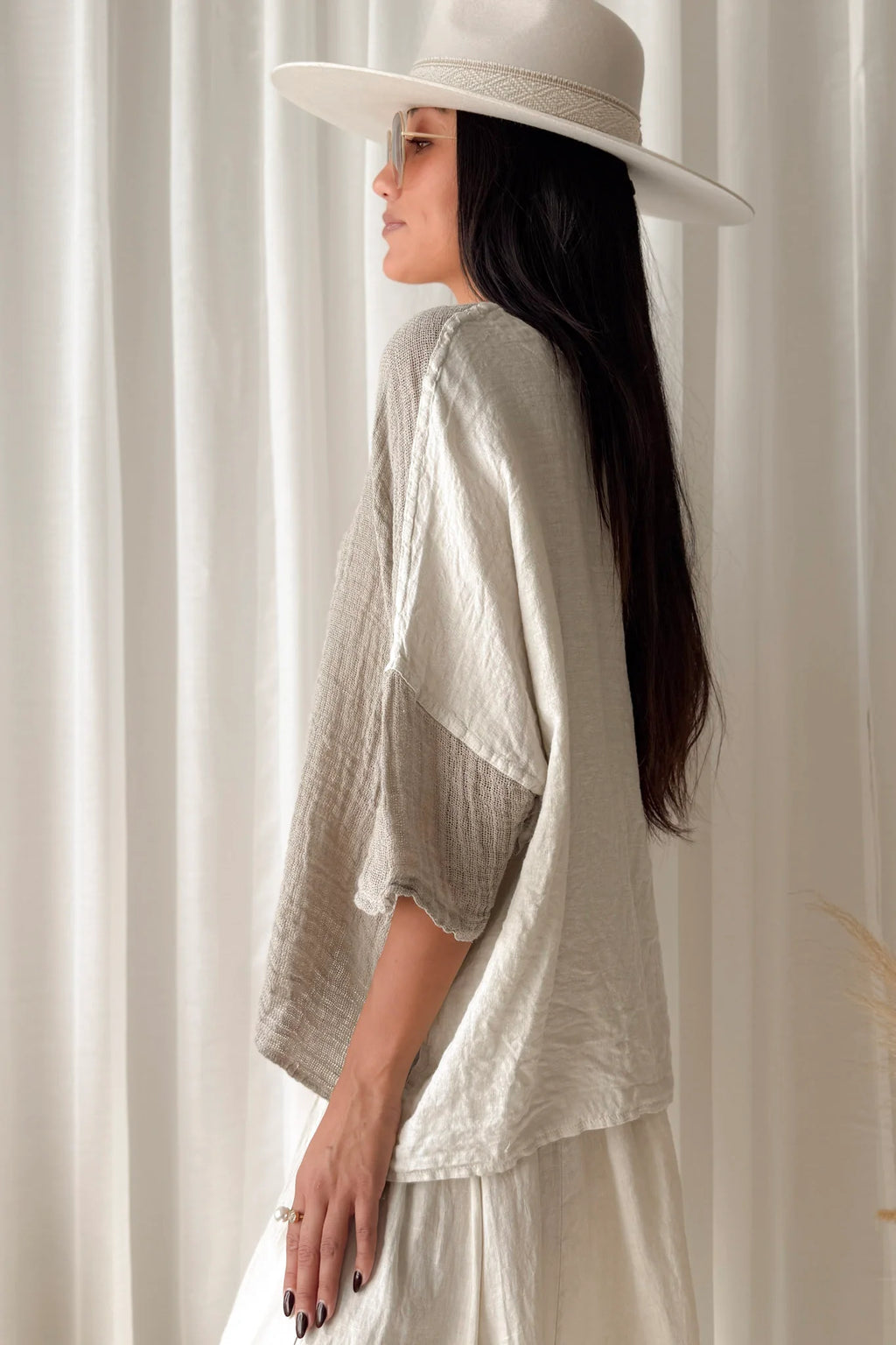 Bypias bohemiana Calize blouse sand