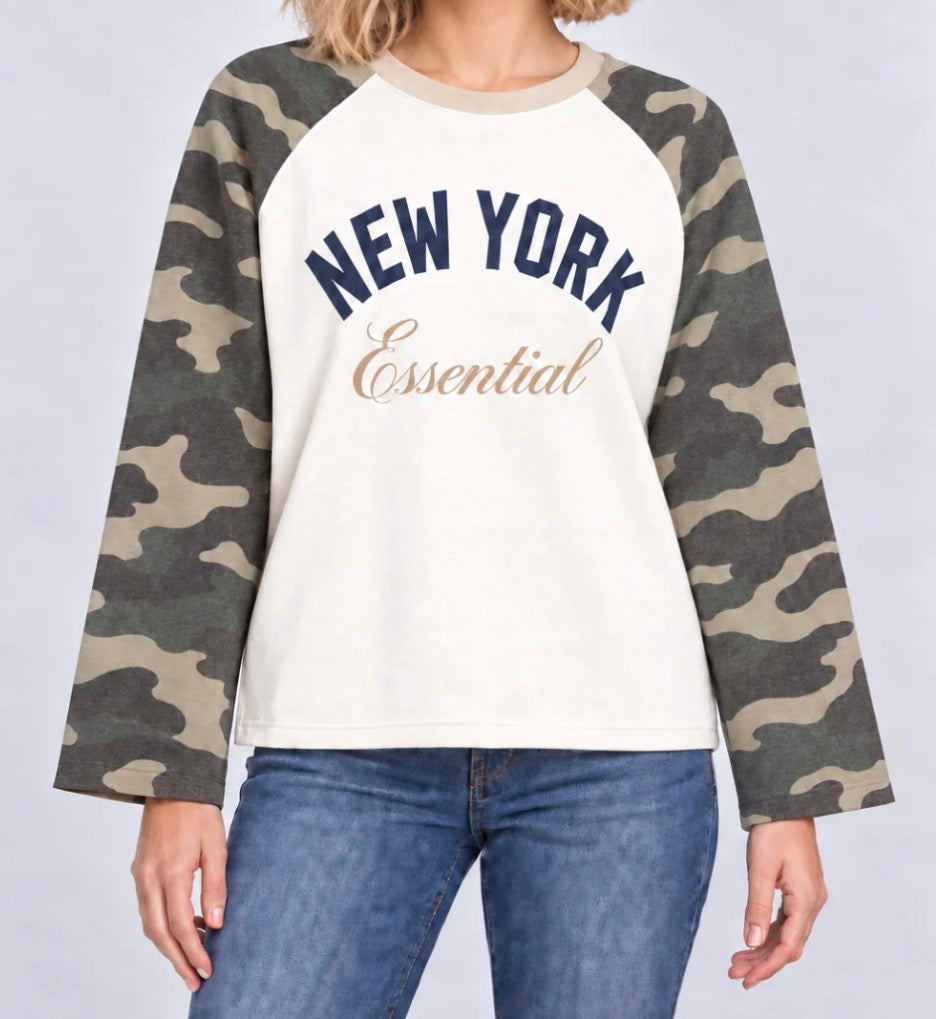 Longsleeve New York Beige