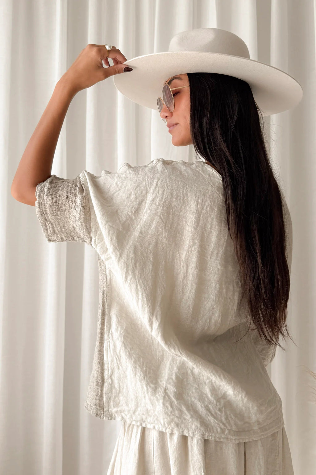 Bypias bohemiana Calize blouse sand
