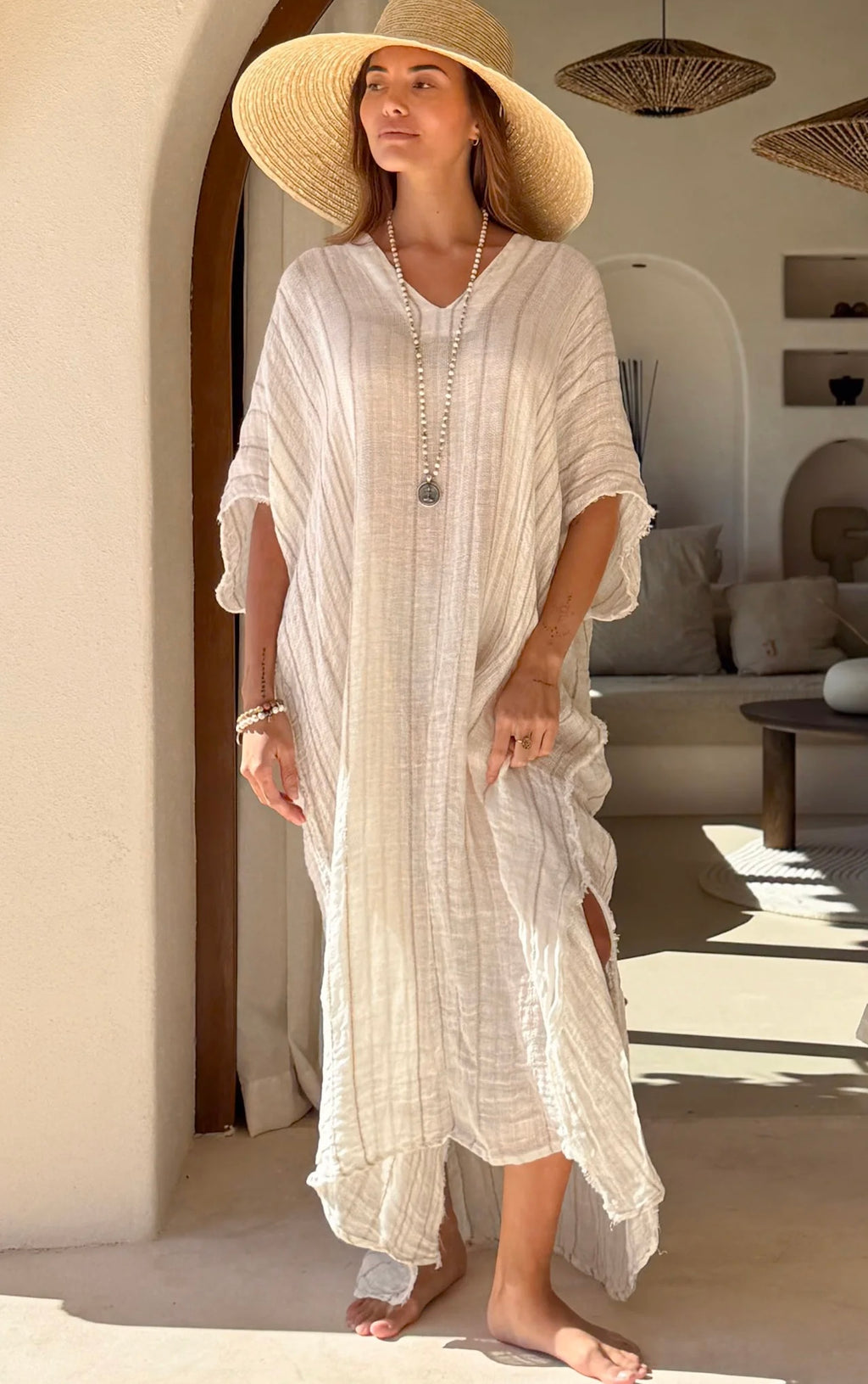 Bypias Bohemiana kaftan Esme beige