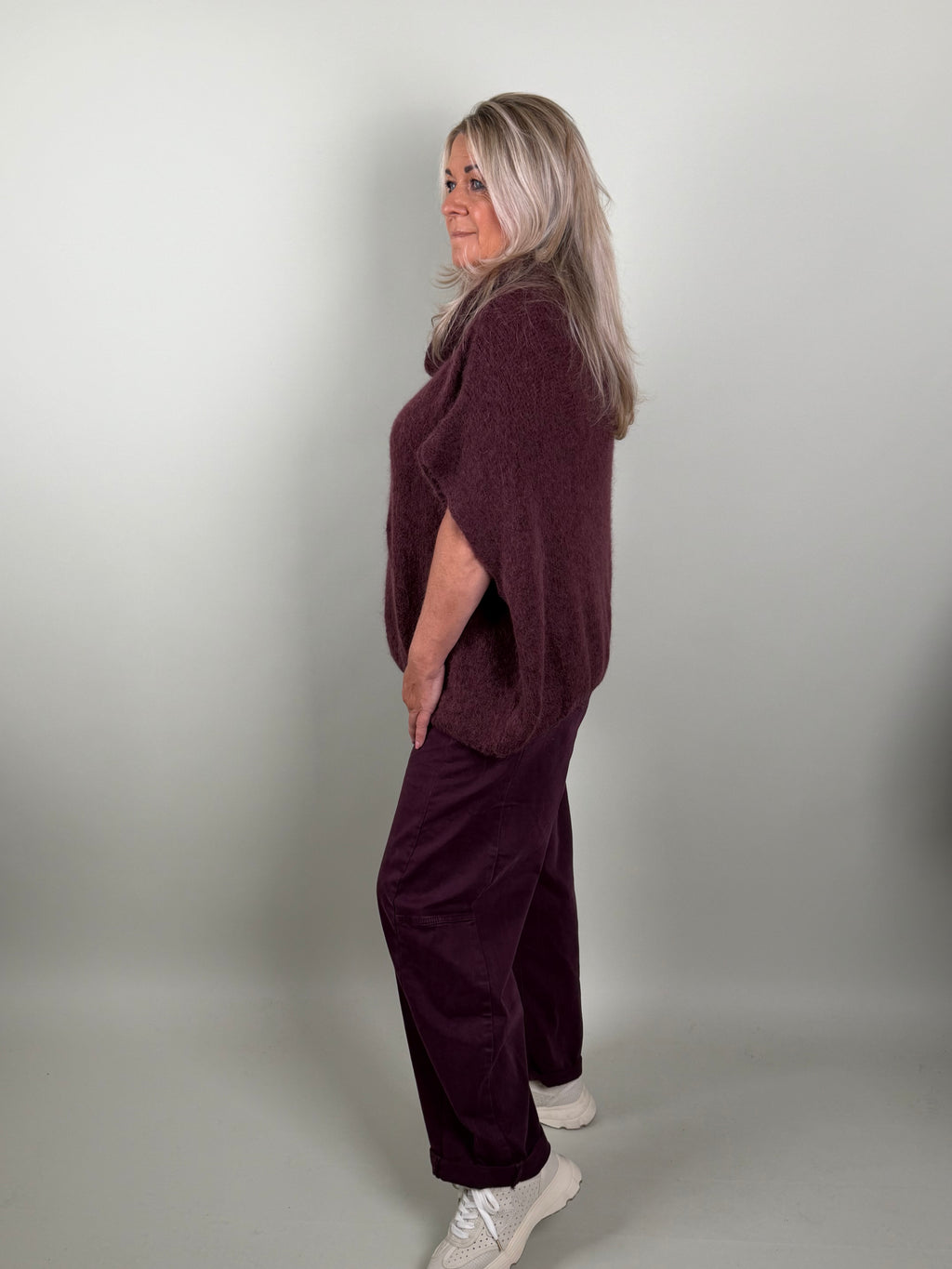 Broek jeans model Gio bordeaux