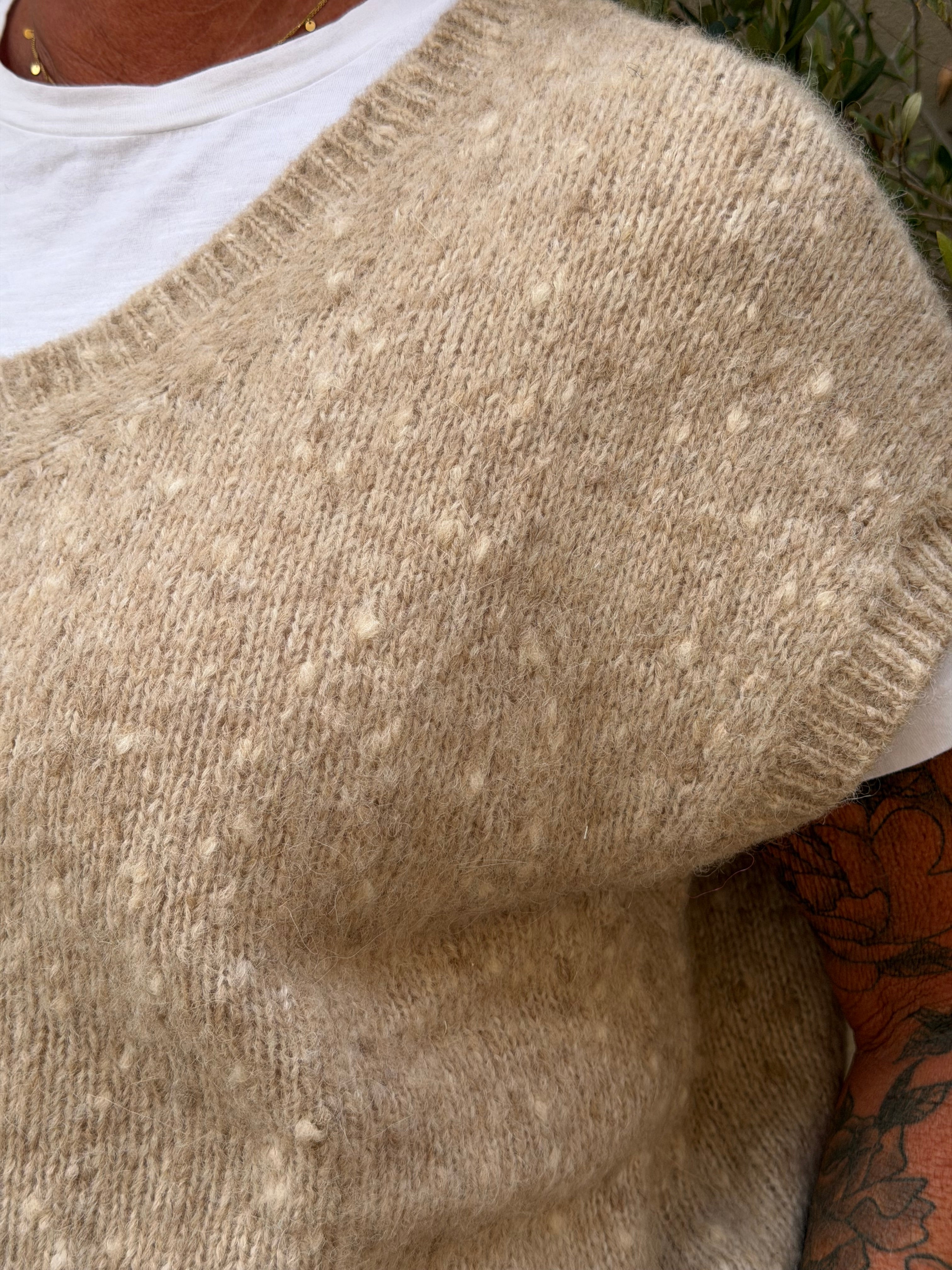TWNS sweater Madelina  mottled beige