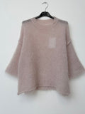 Kid Mohair Sweather Cozy Beige