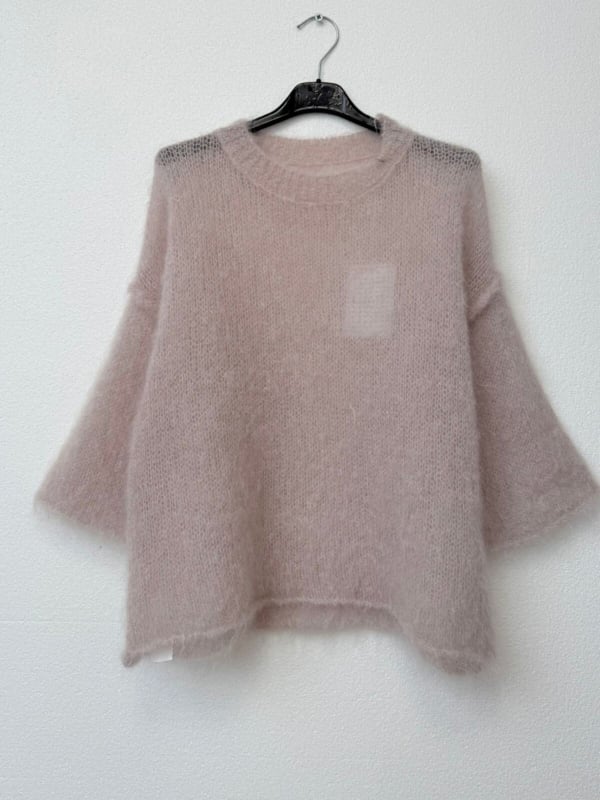 Kid Mohair Sweather Cozy Beige