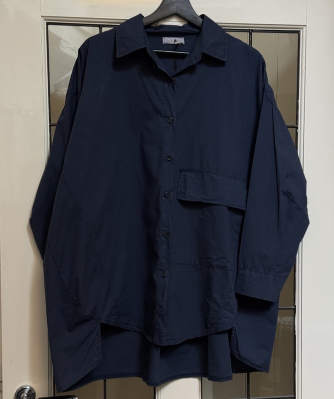 SixtyDays Big Pocket blouse Dark Navy