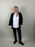 Vest balloon mouw model maud Zwart