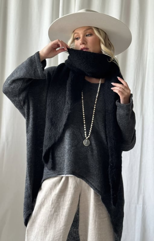 BYPIAS MEA SCARF BLACK