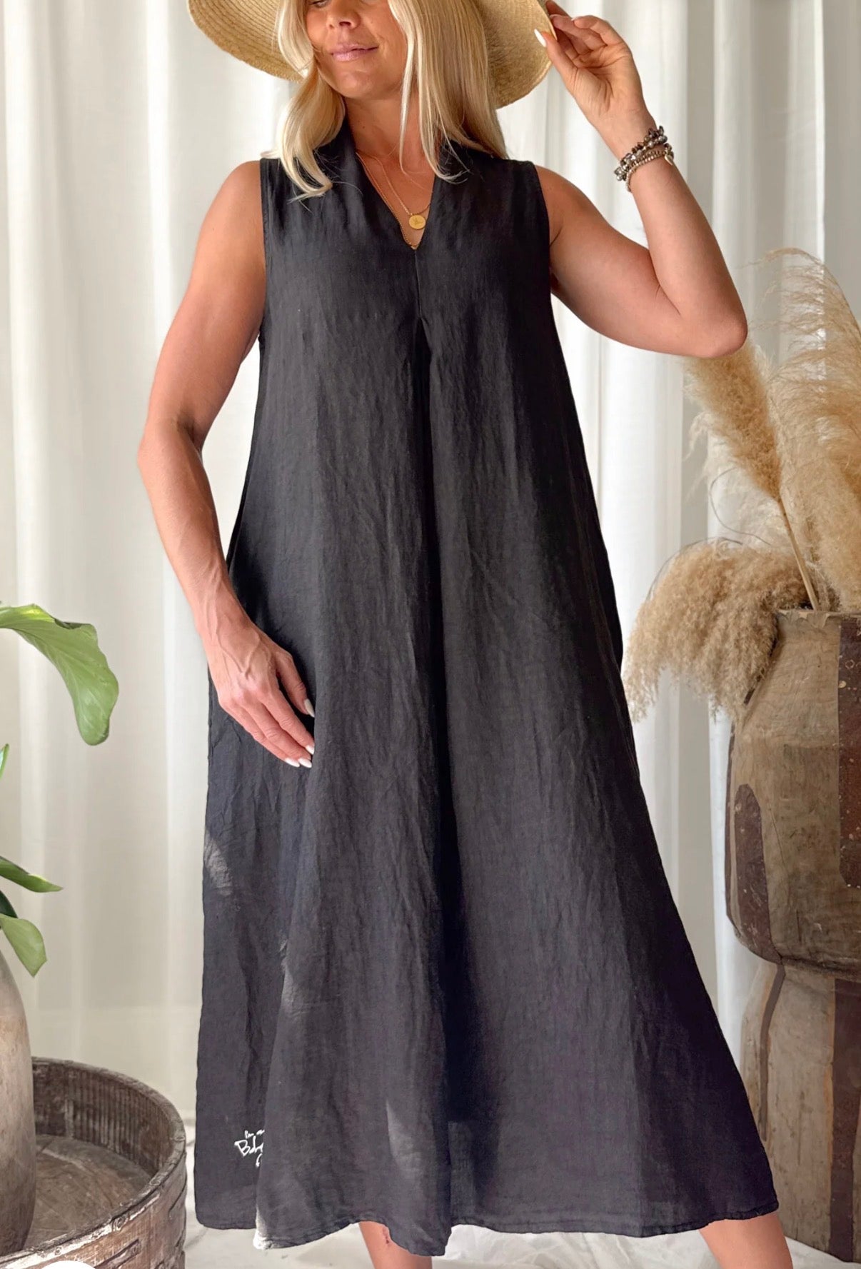 BYPIAS BOHEMIANA DRESS MILA BLACK