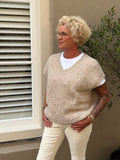 TWNS sweater Madelina  mottled beige