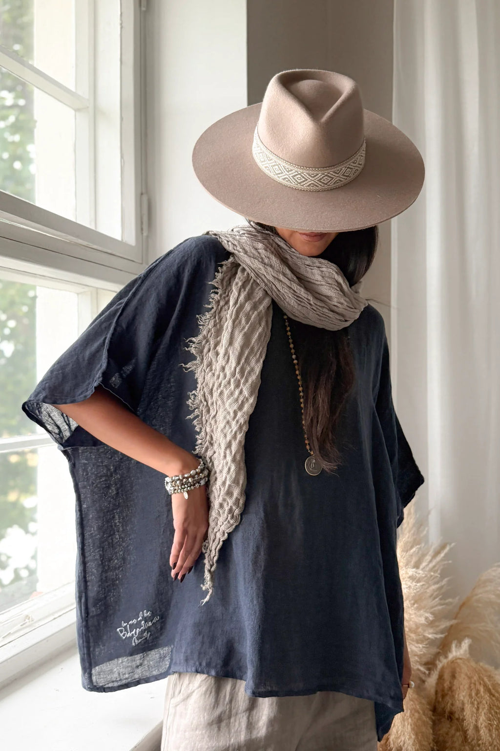 Bypias bohemiana Catrie blouse navy