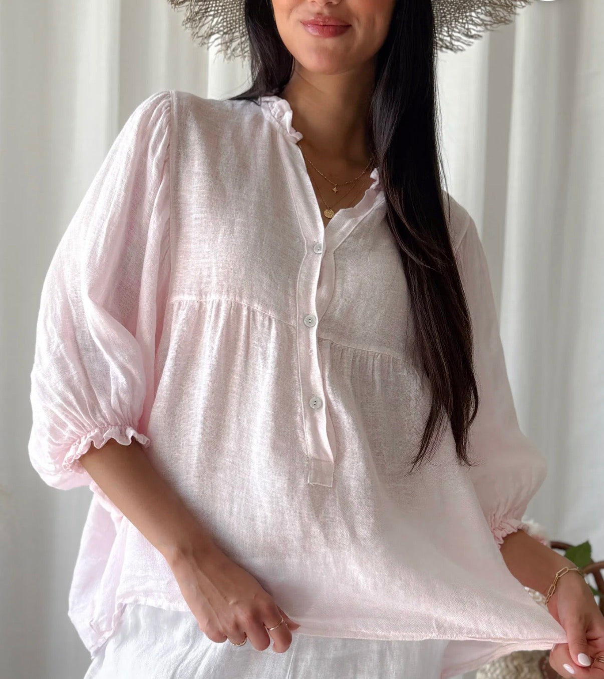 Bypias bohemiana blouse Alice cool pink