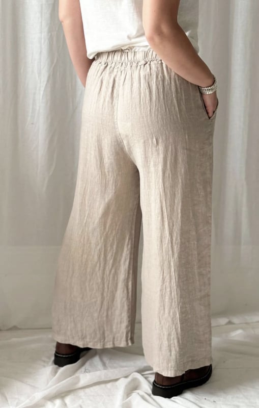 BYPIAS BOHEMIANA  HAVANA LINEN PANTS CASHMERE