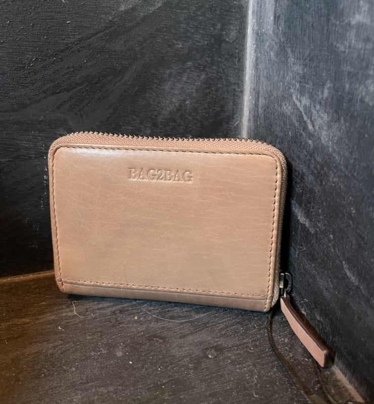 Bag2Bag Portemonnee leder Devin Mushroom