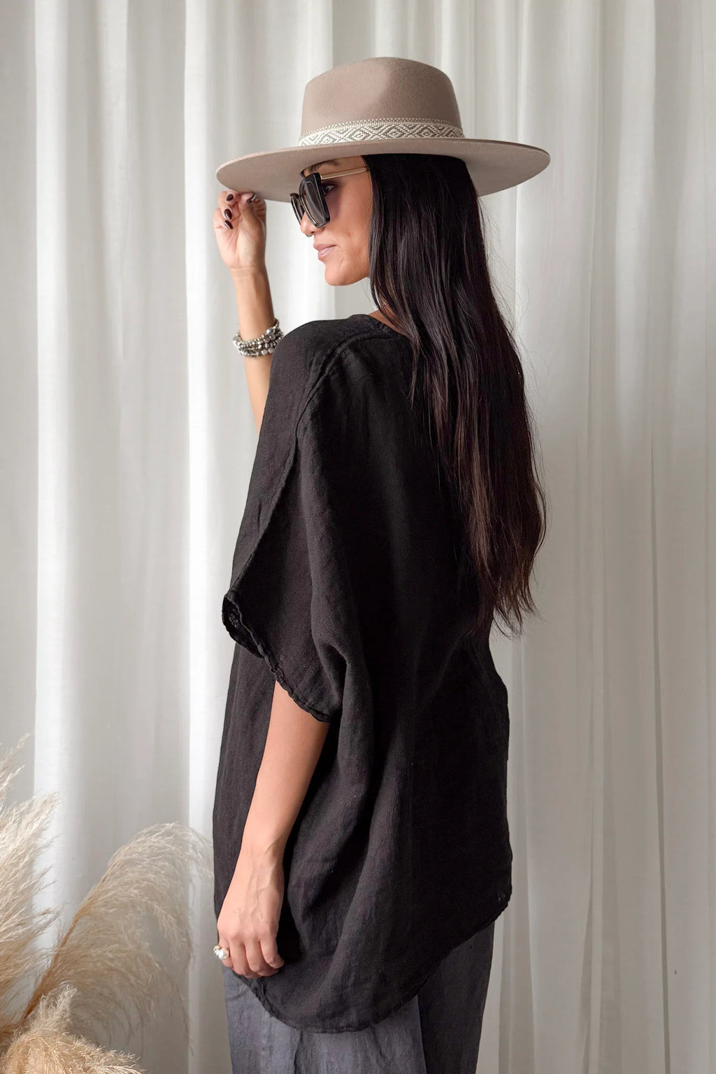 Bypias bohemiana Catrie blouse zwart