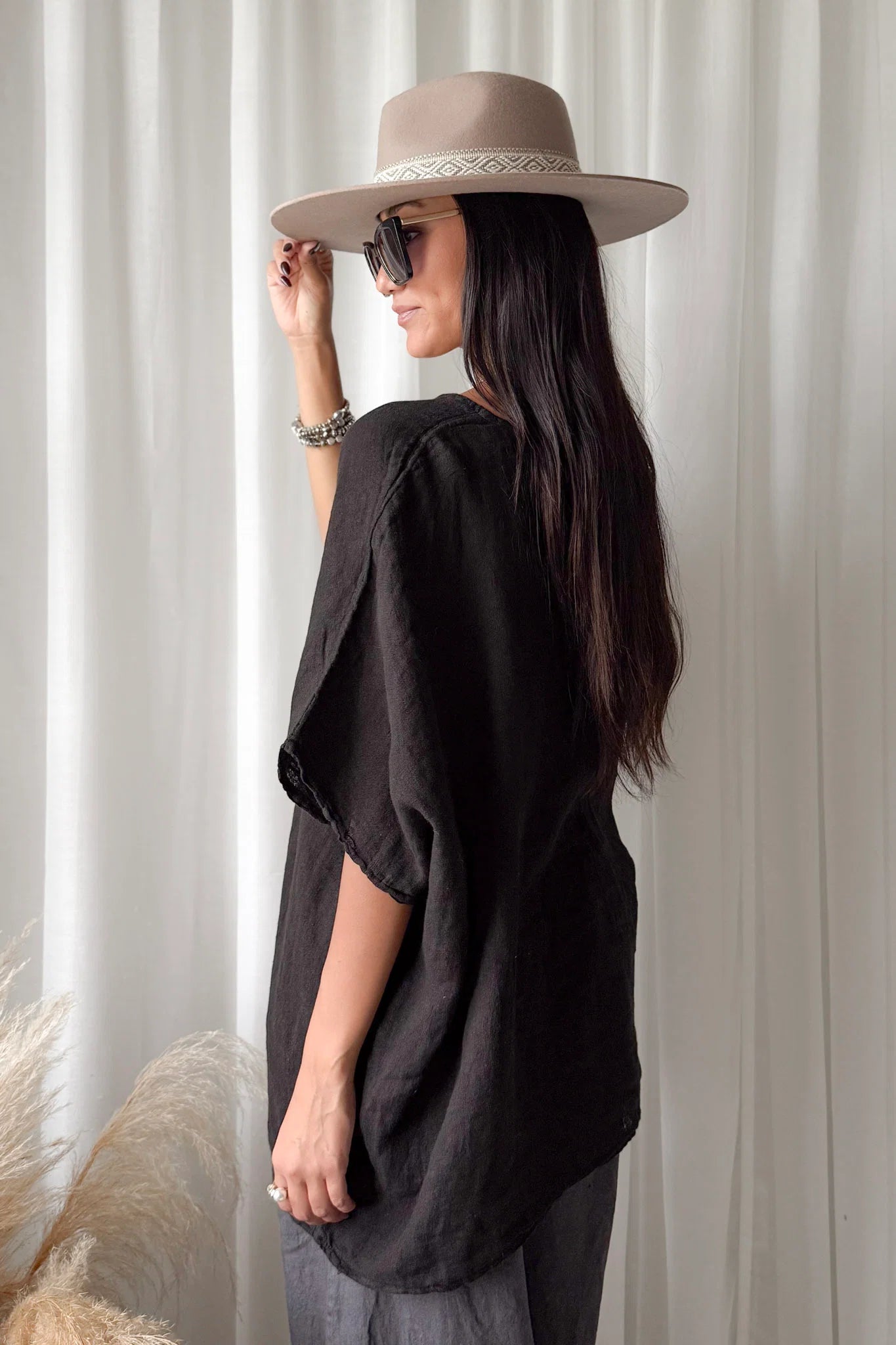 Bypias bohemiana Catrie blouse zwart