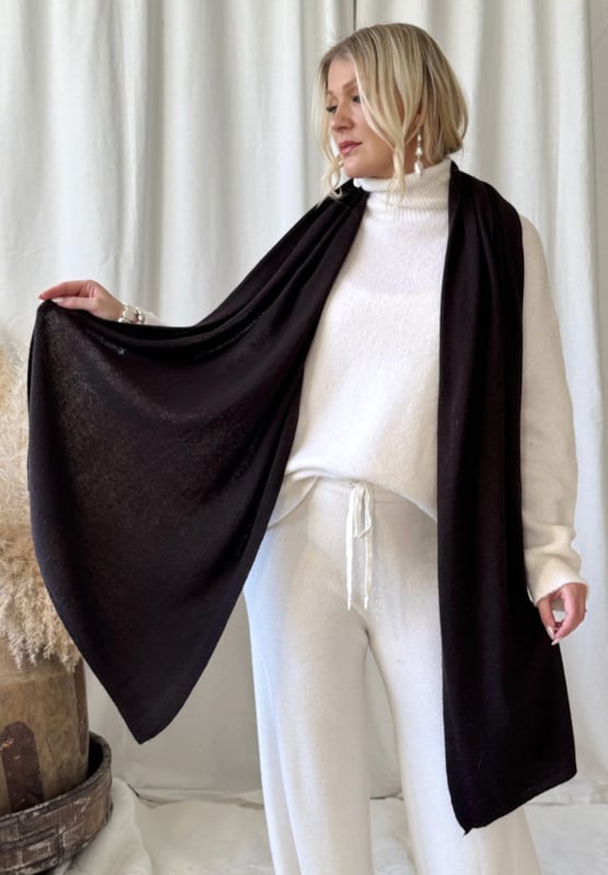BYPIAS CASHMERE CLOUD SCARF COFFEE
