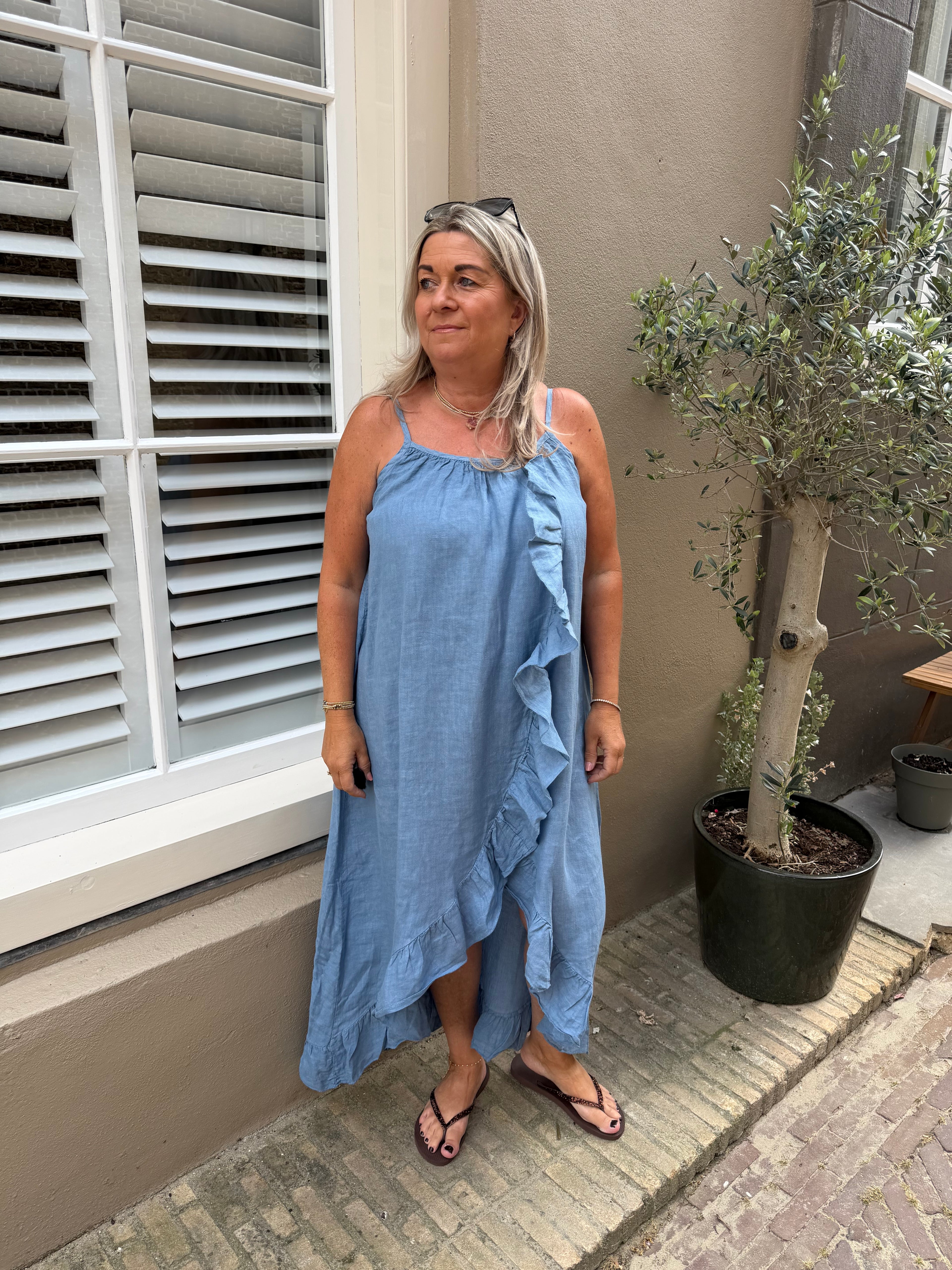 Linnen jurk model bonica Jeans