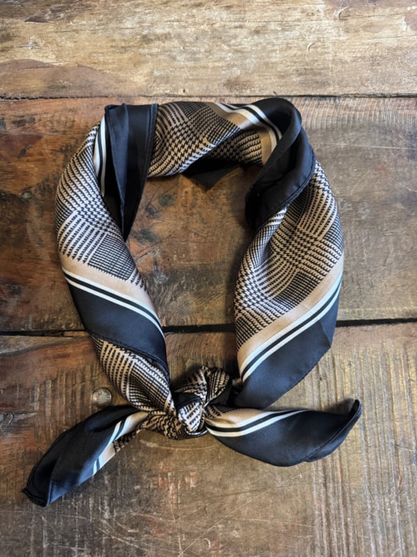 Sjaal Classy Ruit Camel/Zwart