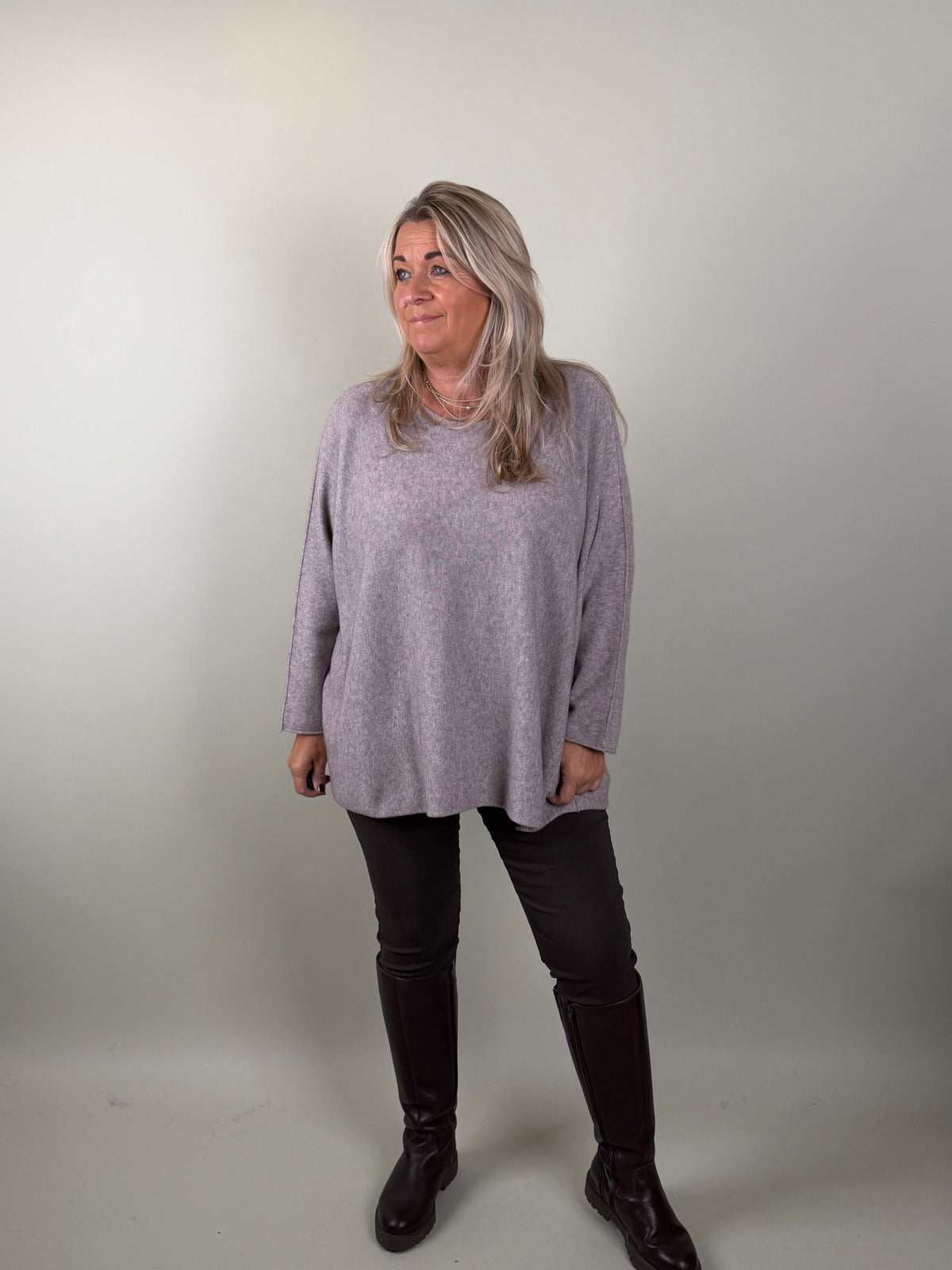 comfy trui Feline Taupe