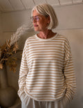 Stripe Shirt Belle beige off white