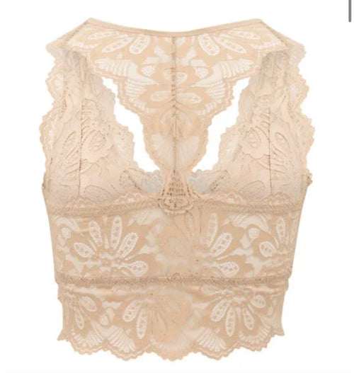 Bralette Lace Taupe