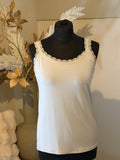 Top  Lotte met kant beige