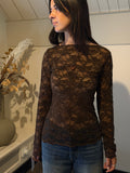 Stretchy Lace top Toffee