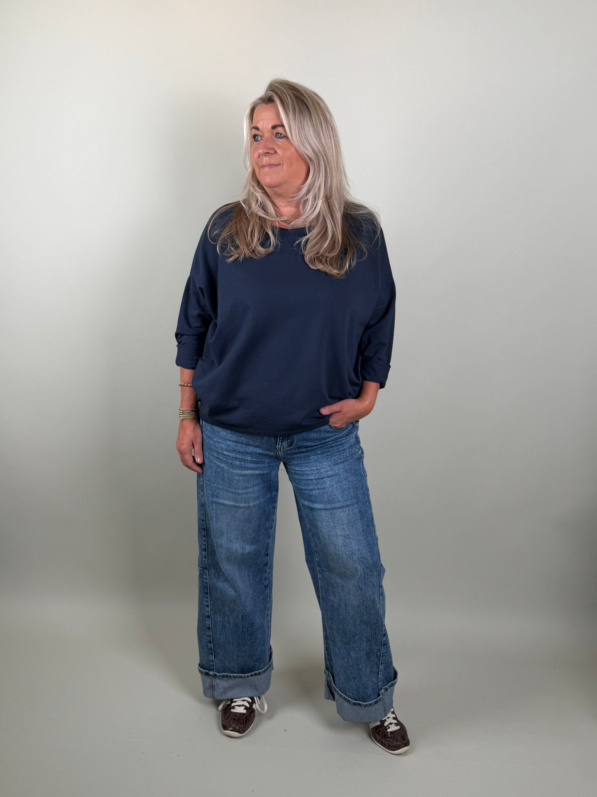 Sweater model  Napels navy Classic Beauty & Fashion