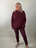 Jog pants Pammie Bordeaux classic-beauty-&-fashion