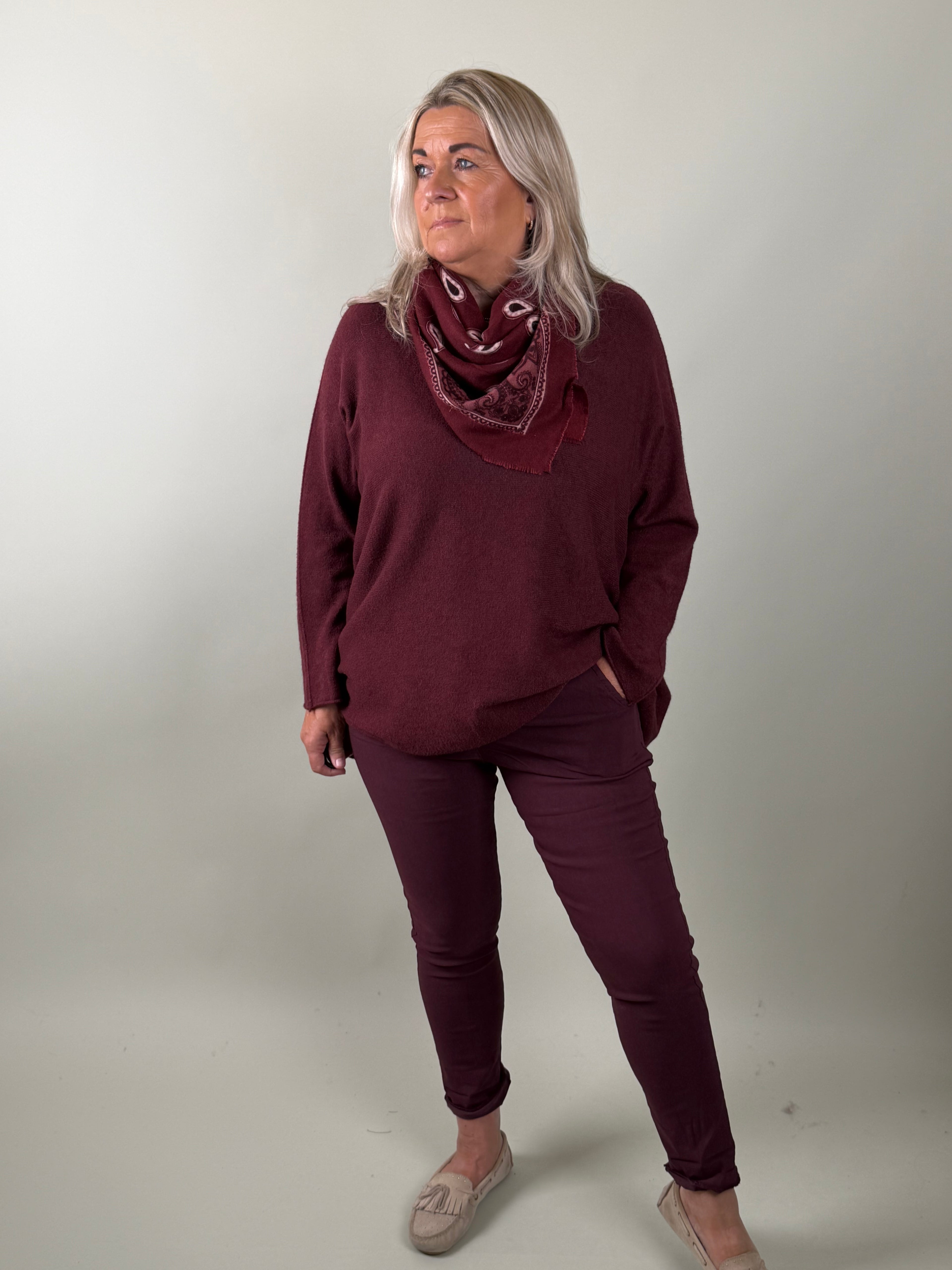 Jog pants Pammie Bordeaux classic-beauty-&-fashion