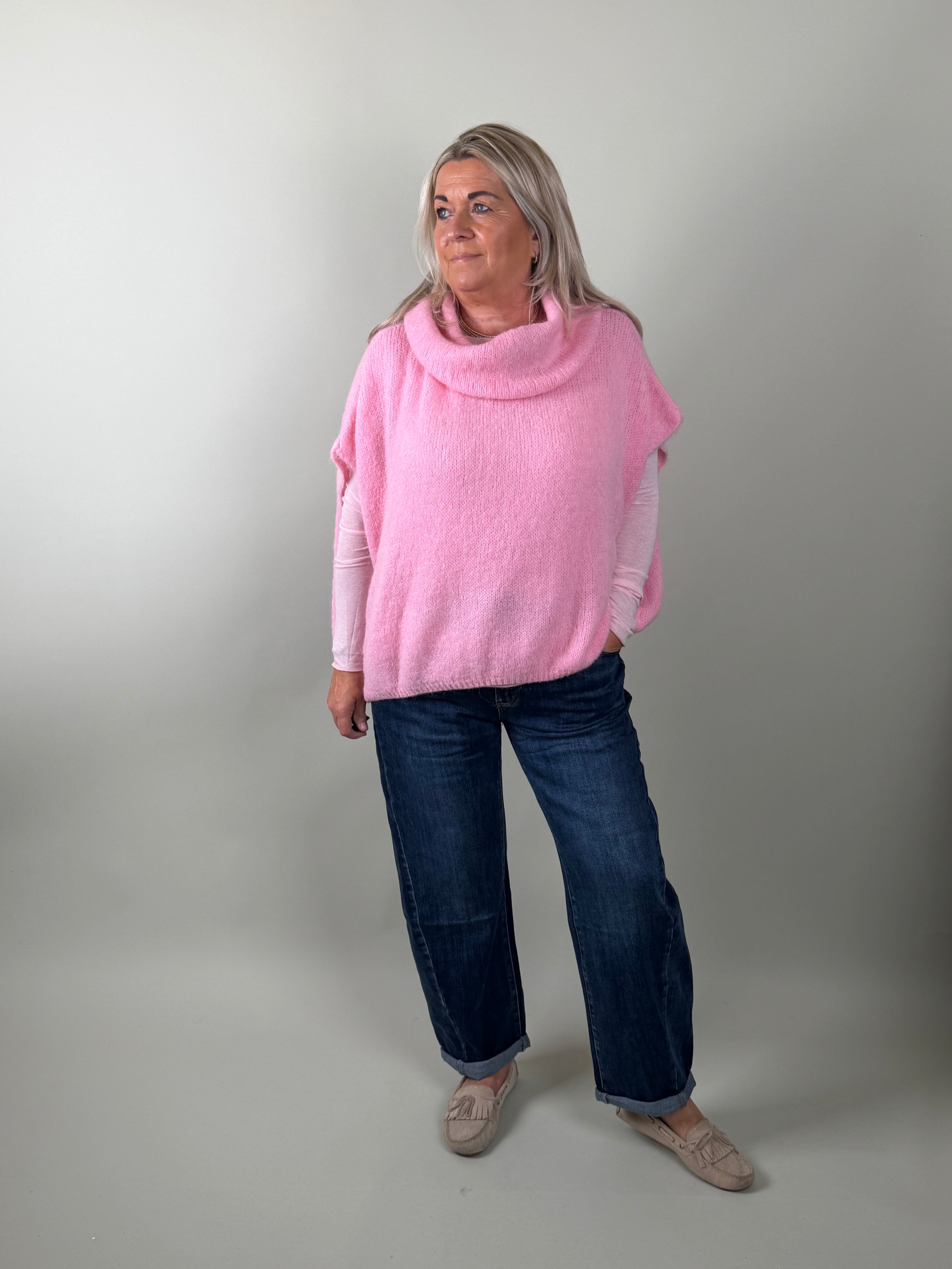 sleevless trui model pina pink Classic Beauty & Fashion