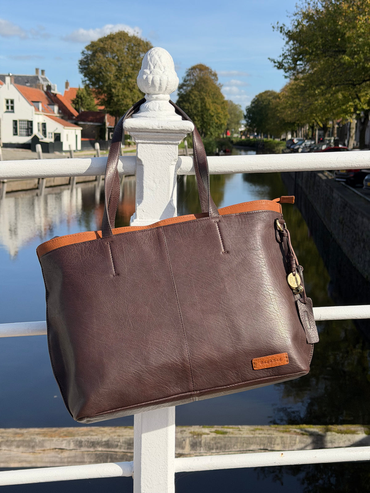 Bag2bag Tiksi Donkerbruin-Cognac