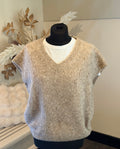 TWNS sweater Madelina  mottled beige