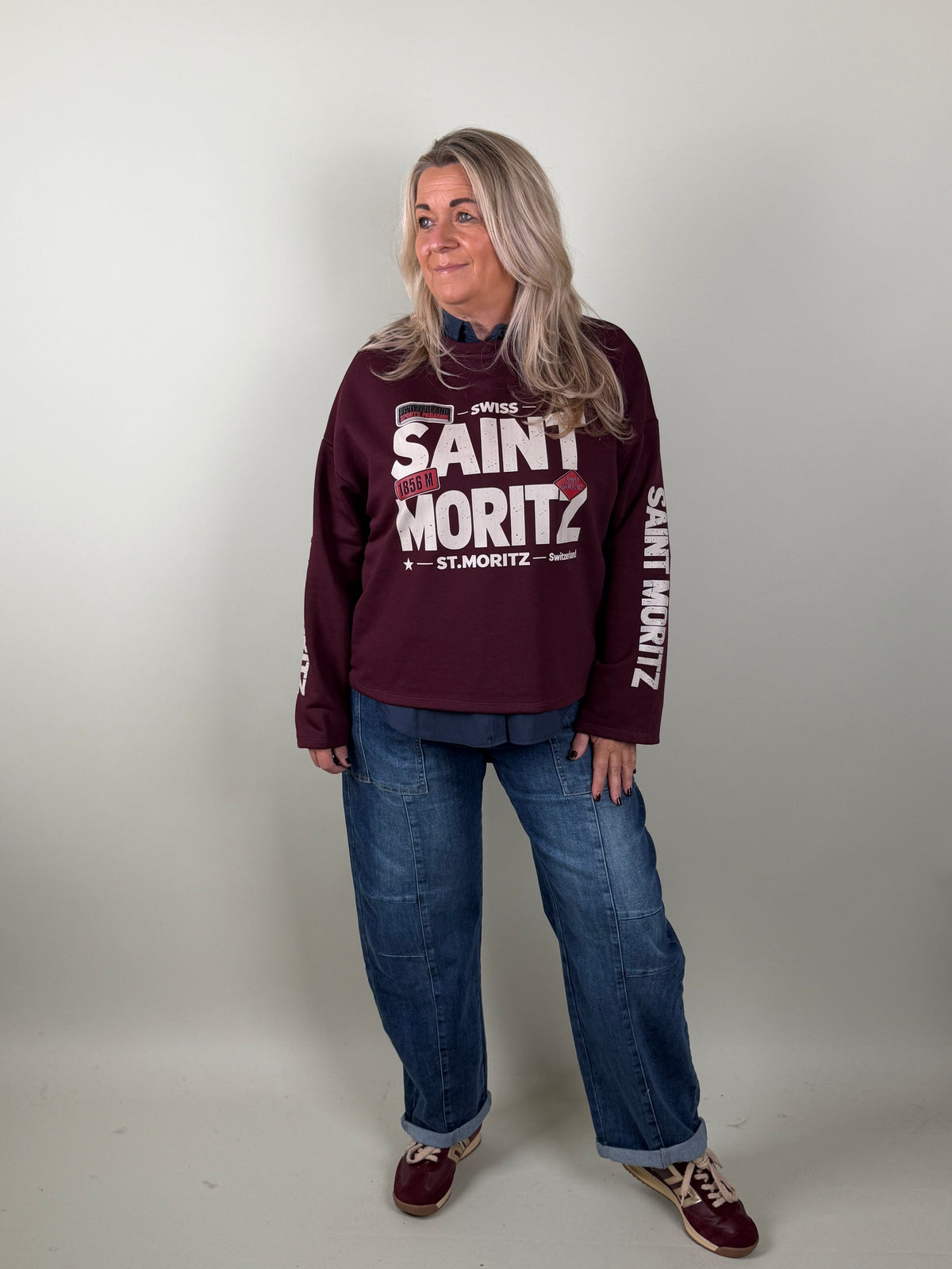 Longsleeve St Moritz Bordeaux