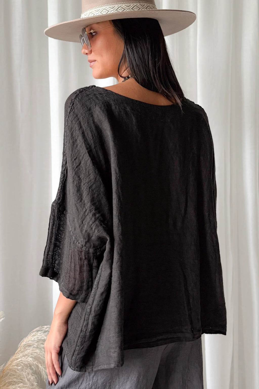 Bypias bohemiana Calize blouse zwart