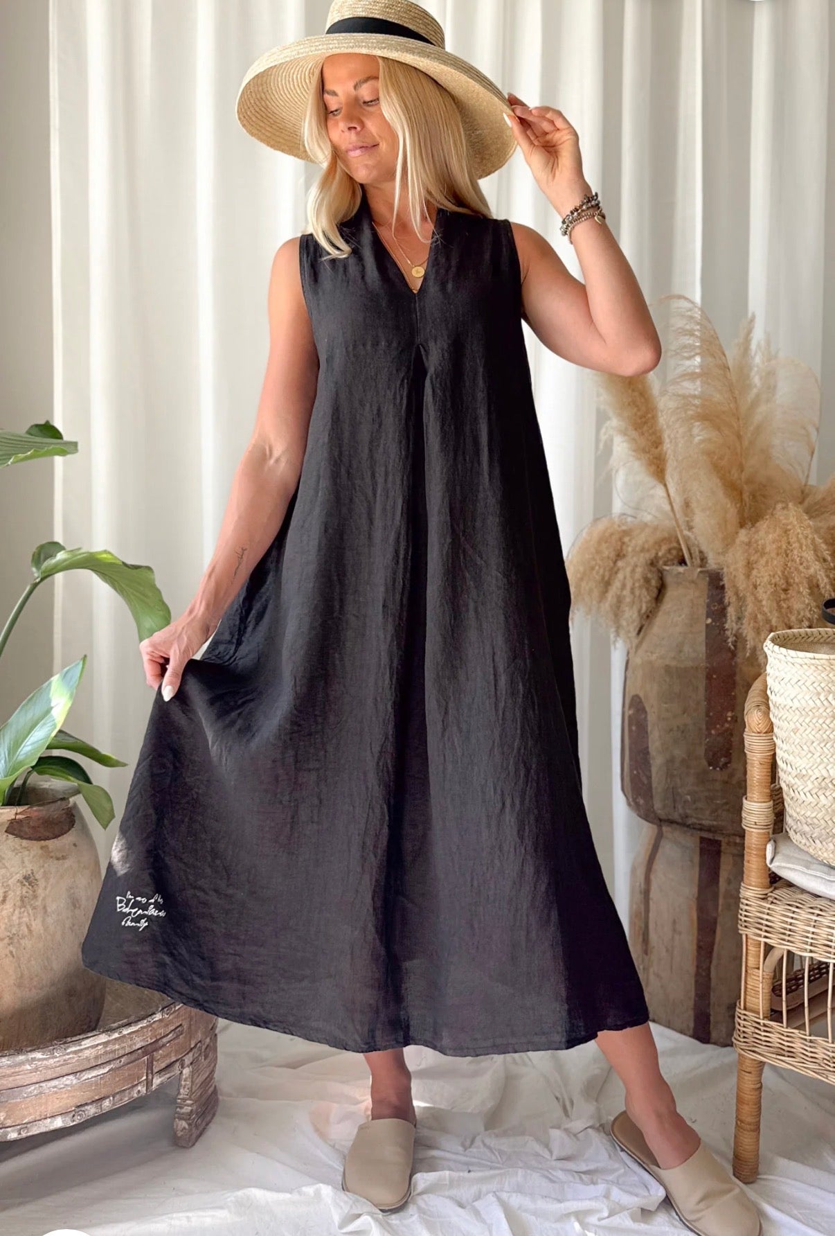BYPIAS BOHEMIANA DRESS MILA BLACK
