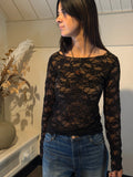 Stretchy Lace top zwart Classic Beauty & Fashion