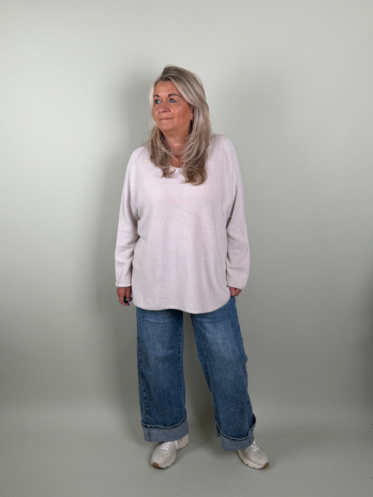 comfy trui Feline Off white
