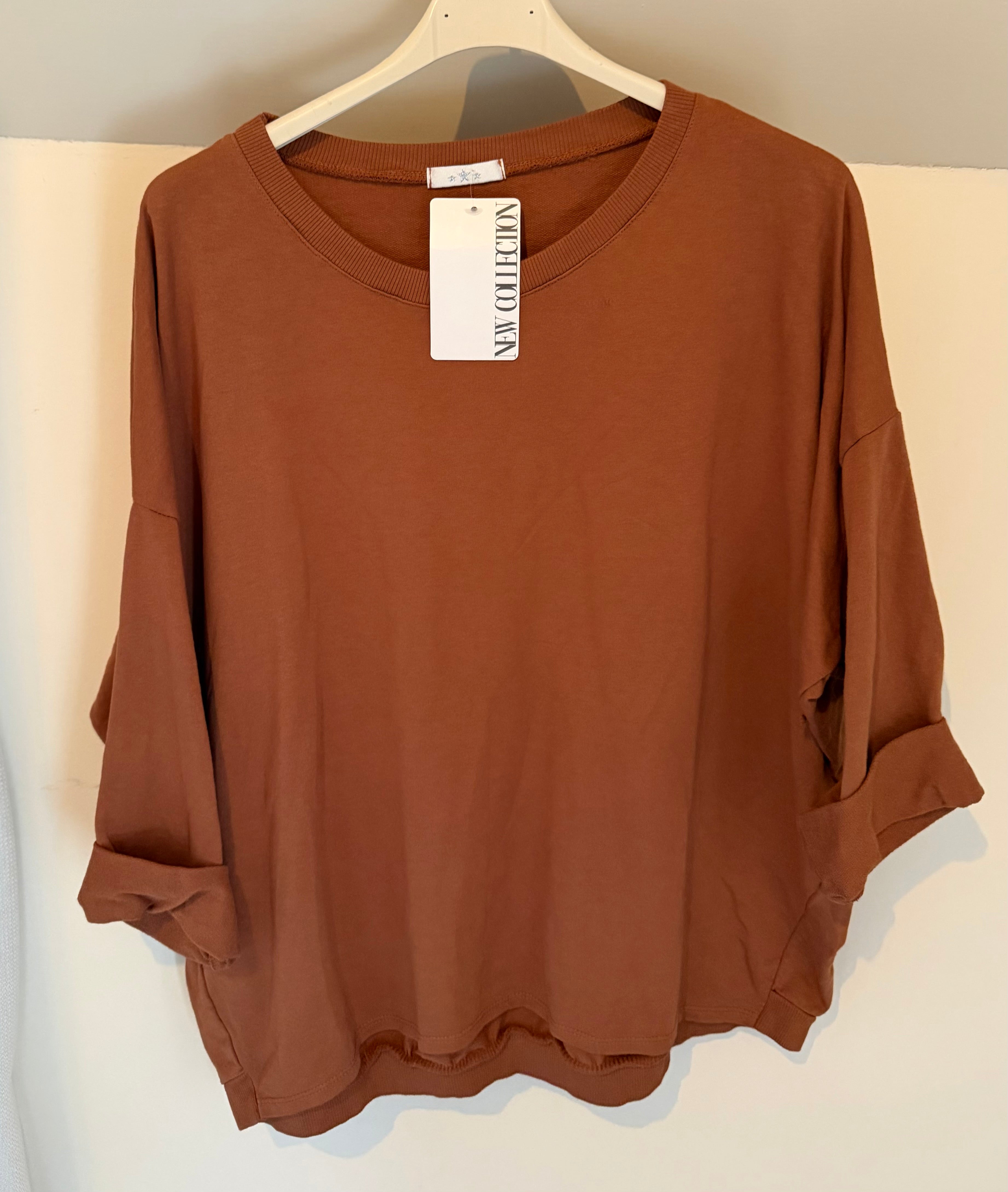 Sweater model  Napels bronze