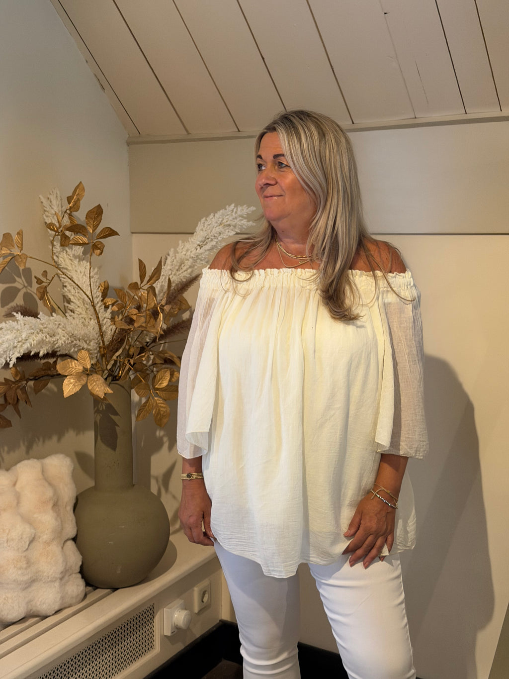Blouse model Nonna creme